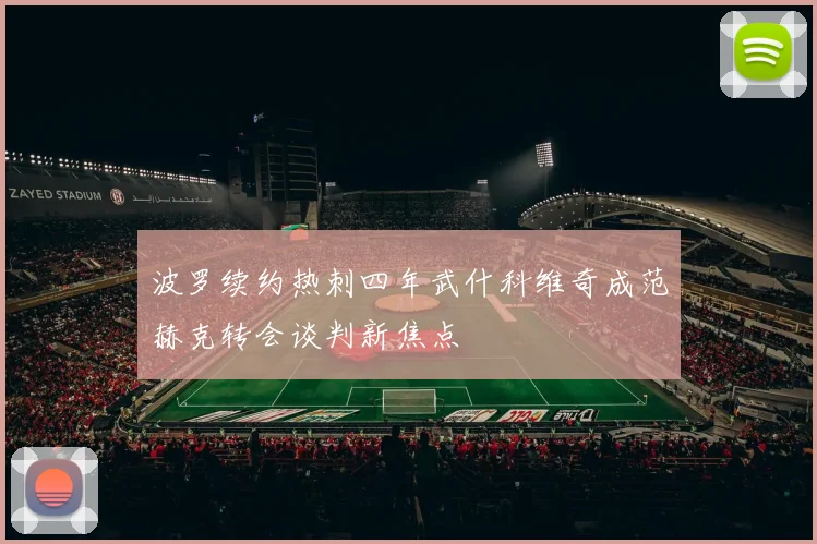 波罗续约热刺四年武什科维奇成范赫克转会谈判新焦点